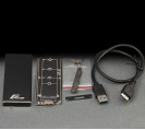 Зовнішня кишеня Frime для M.2 NGFF SATA Metal USB 3.0(TYPE-A) up to 5Gb/s Black