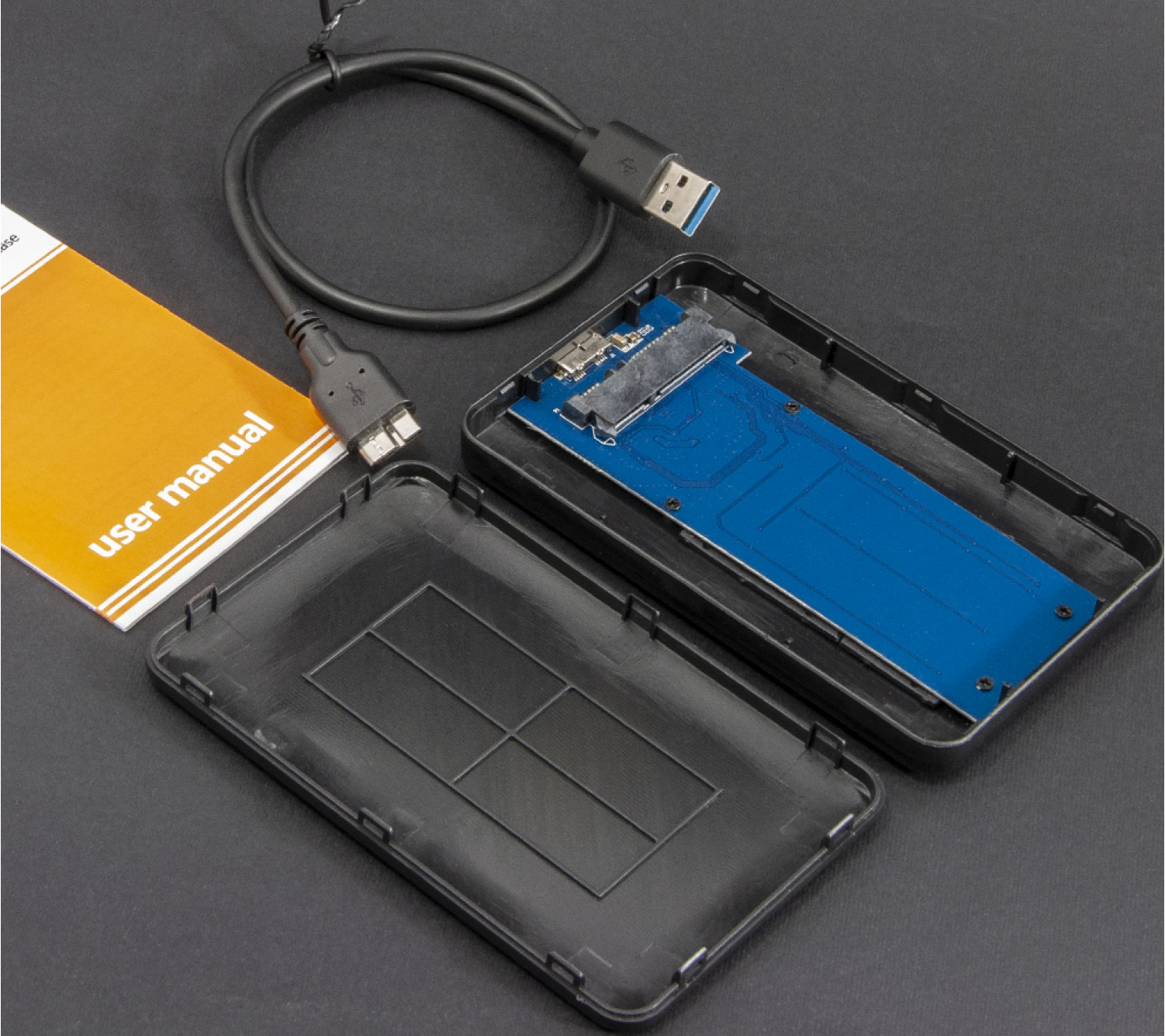 Зовнішня кишеня Frime для 2.5" SATA HDD/SSD AES256 bit encryption USB 3.0 Black 