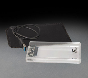 Внешний карман Frime для 2.5 "SATA HDD / SSD Plastic USB 3.0 Clear 