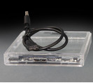 Зовнішня кишеня Frime для 2.5" SATA HDD/SSD Plastic USB 3.0 Clear 