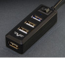 USB-хаб Frime 4-х портовий 2.0 Black (FH-20000)