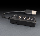 USB-хаб Frime 4-х портовый 2.0 Black (FH-20000)