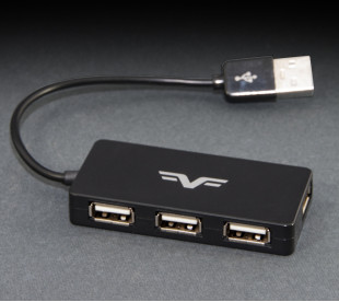 USB-хаб Frime 4-х портовый 2.0 Black (FH-20030)