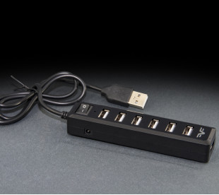 USB-хаб Frime 7-ми портовый 2.0 Black (FH-20040)