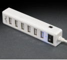 USB-хаб Frime 7-ми портовий 2.0 White (FH-20041)