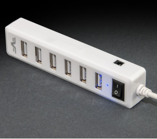 USB-хаб Frime 7-ми портовый 2.0 White (FH-20041)