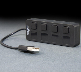 USB-хаб Frime 4-х портовый 2.0 Black (FH-20010)