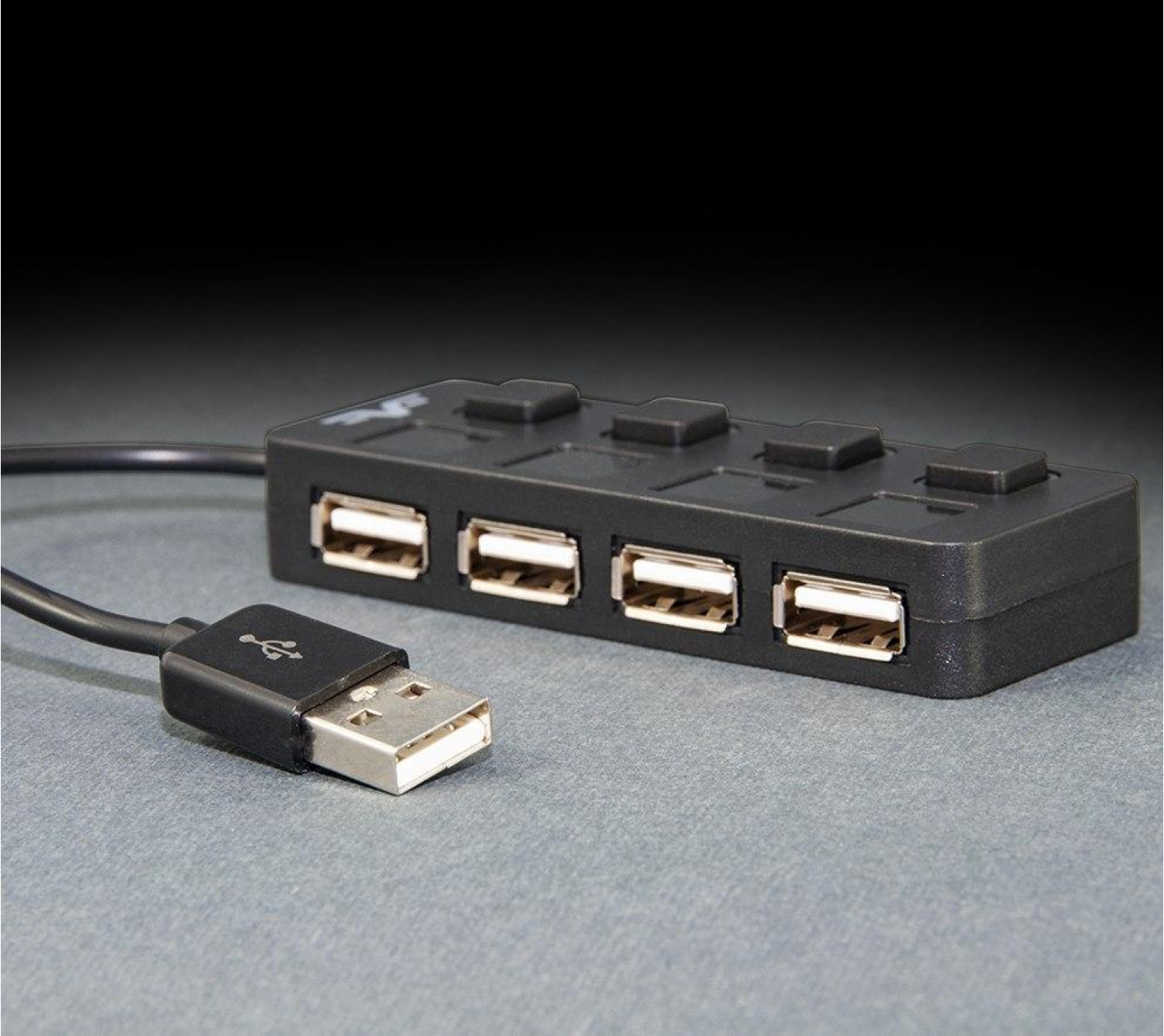 USB-хаб Frime 4-х портовий 2.0 Black (FH-20010)