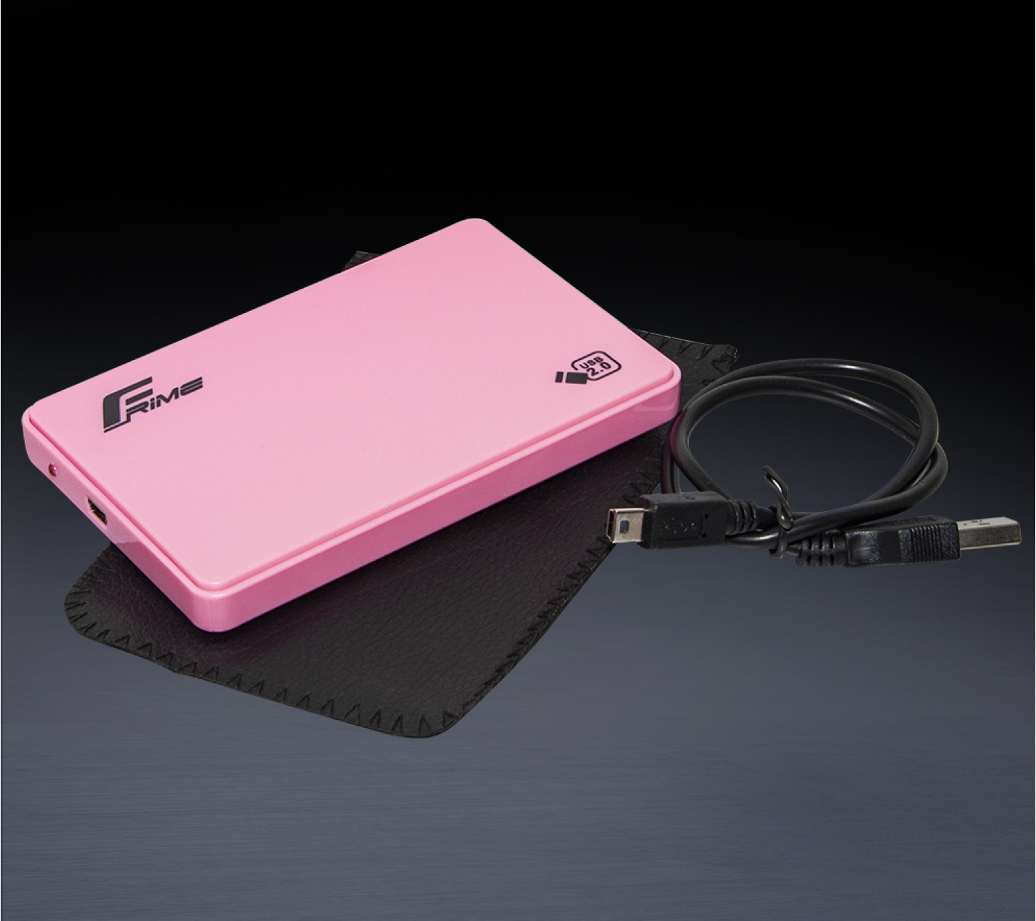 Зовнішня кишеня Frime для 2.5" SATA HDD/SSD Plastic USB 2.0 Pink 