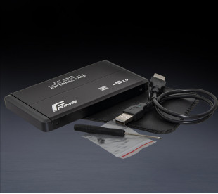 Зовнішня кишеня Frime для 2.5" SATA HDD/SSD Metal USB 2.0 Black 