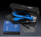 Зовнішня кишеня Frime для 2.5" SATA HDD/SSD Metal USB 3.0 Blue 