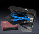Внешний карман Frime для 2.5" SATA HDD/SSD Metal USB 3.0 Red 