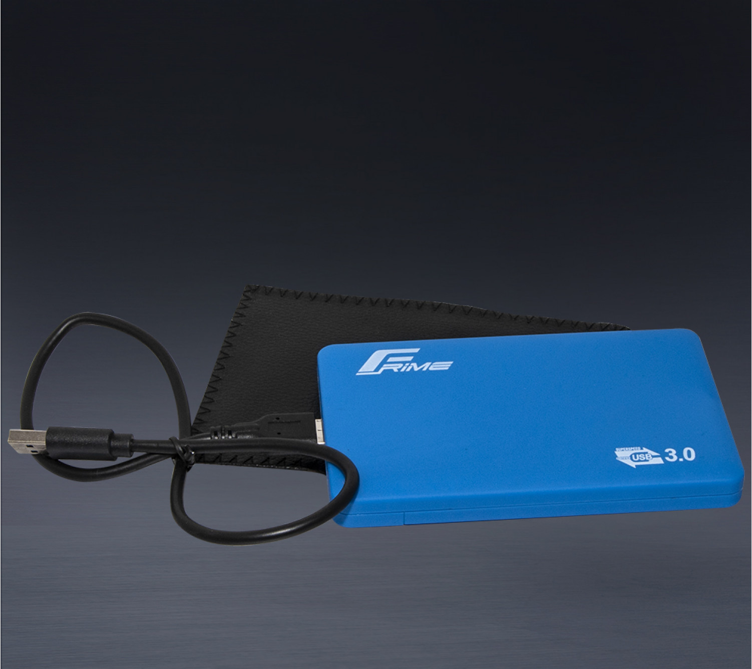 Внешний карман Frime для 2.5" SATA HDD/SSD Soft touch USB 3.0 Blue 