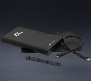 Внешний карман Frime для 2.5" SATA HDD/SSD Metal TYPE C(USB3.1) Black 