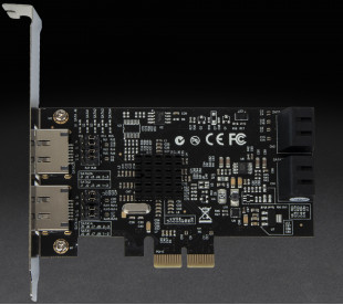 Контроллер Frime PCI-E x2 RAID eSataIII/SataIII 6Gbps 4 канала, 88SE9230