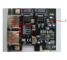 Плата расширения Frime PCI-E to 2xeSata+2xSata III 2 внутр. канала, Chip: asmedia ASM1061