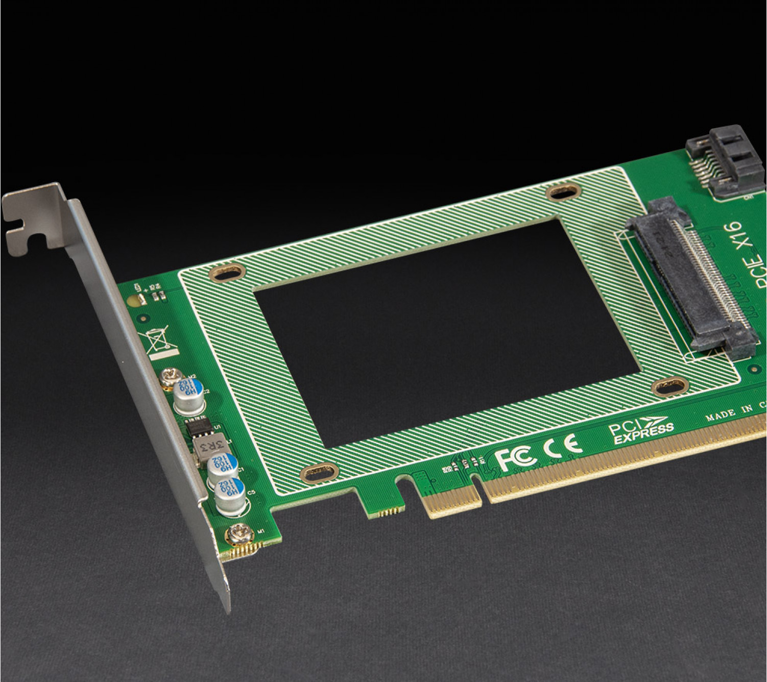 Адаптер Frime PCI-E x16 to U.2 SFF8639 2.5" NVMe або Sata