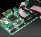Плата расширения Frime PCI-E x1 to RS232 (4 порта), WCH384L 