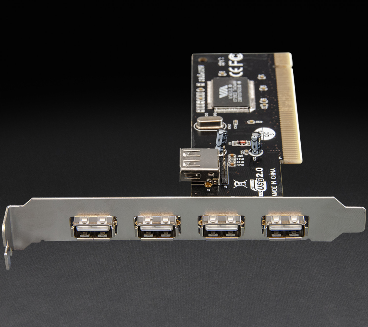 Плата расширения Frime PCI to USB2.0 (4+1 порты) VT6212 