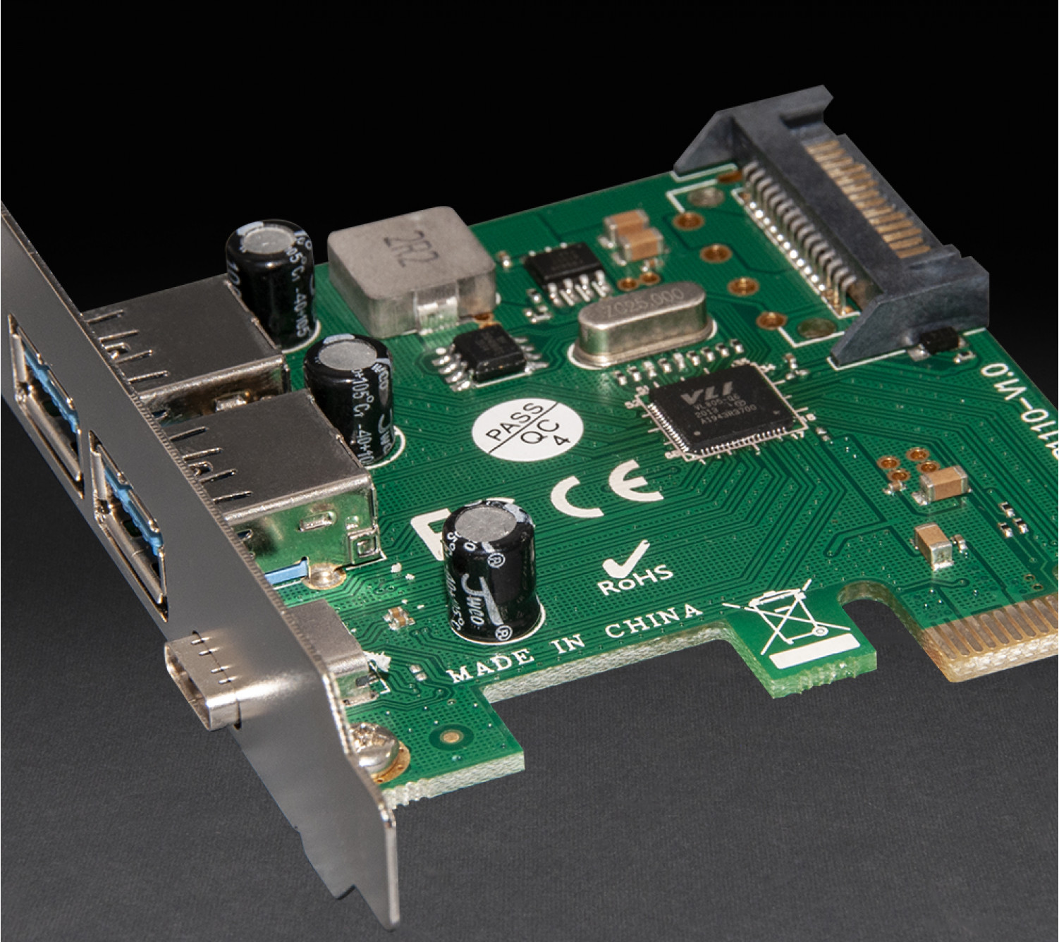 Плата розширення Frime PCI-E to USB3.0 TYPE-A+C (2+1 порти) VL805