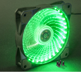 Вентилятор Frime Iris LED Fan 33LED Green 