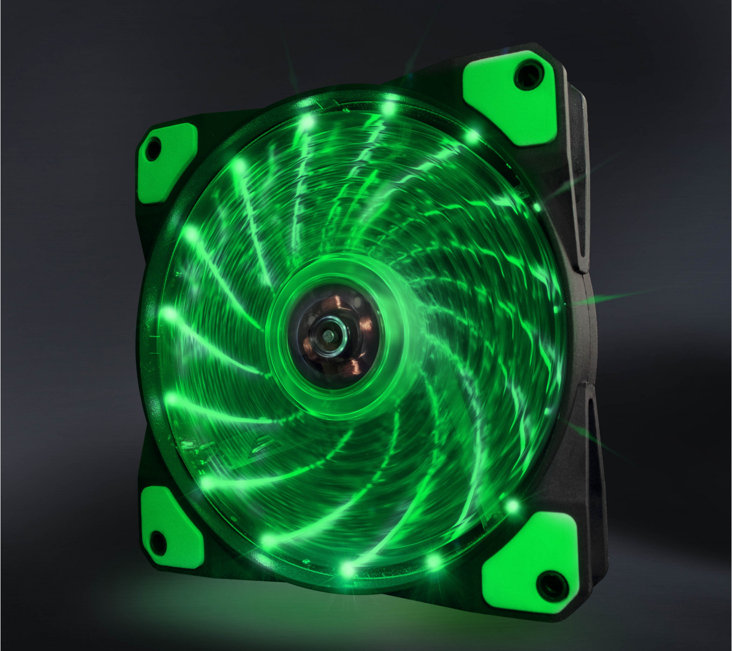 Вентилятор Frime Iris LED Fan 15LED Green 